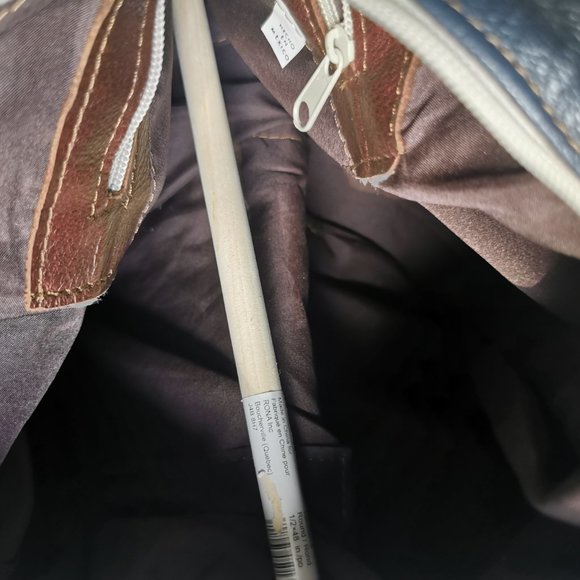 Vintage Boho Hippy 60's 70's Leather Hobo Shoulder Bag w Fringe - Picture 2 of 4